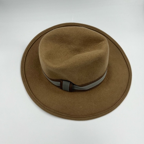 HAT ATTACK Tan Wool Fedora Hat main image 9